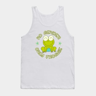 No Gender Only Froggie Funny Non Binary Green Frog Tank Top